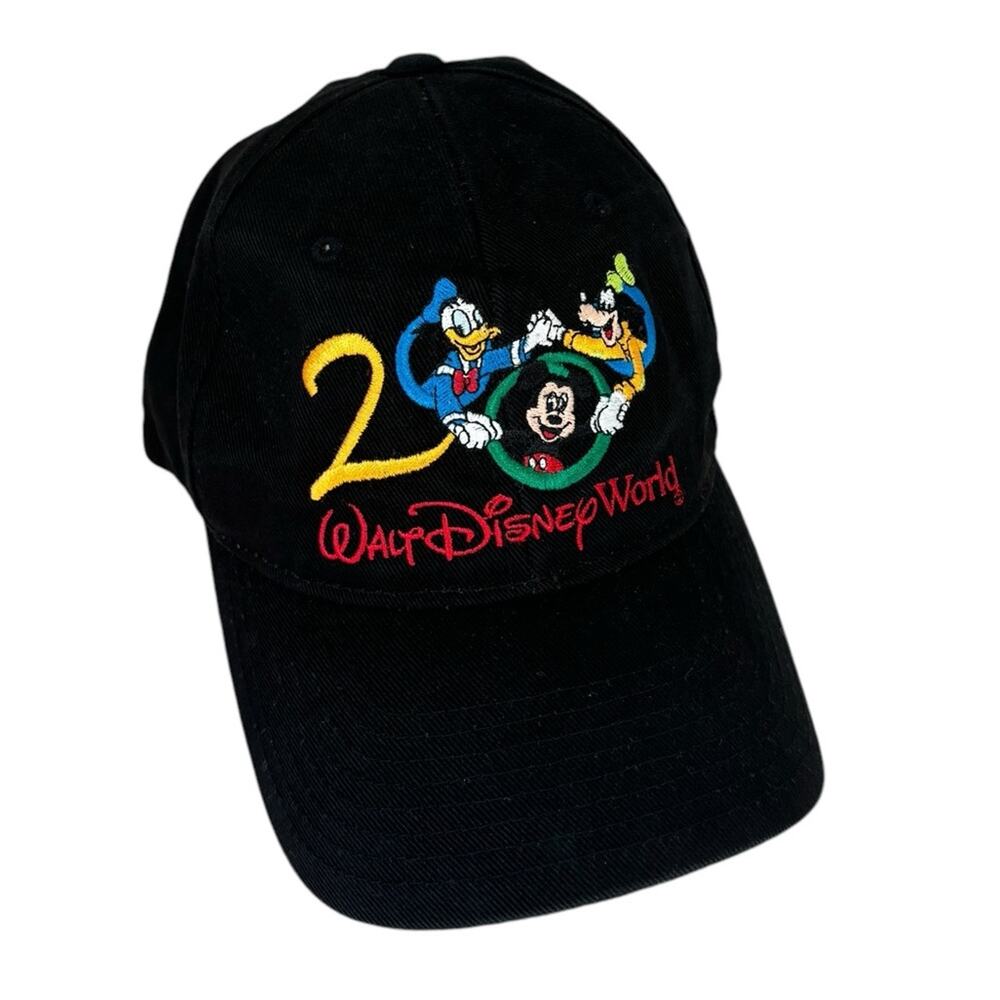Vintage Y2K 2000 Walt Disney World Baseball Cap in Black - One Size